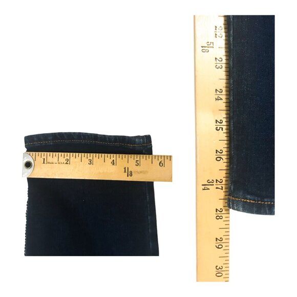 Hudson Nico Midrise Cigarette Jeans Size 24 Blue Chain Trim NWT - Picture 13 of 14